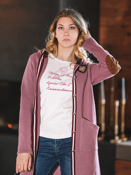 Strickmantel „Rosé Alpenharmonie“
