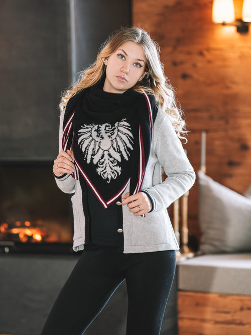 Stricktuch "Alpenglanz Noir"