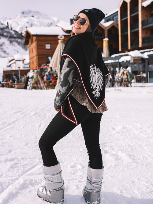 Stricktuch "Alpenglanz Noir"