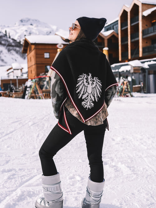 Stricktuch "Alpenglanz Noir"