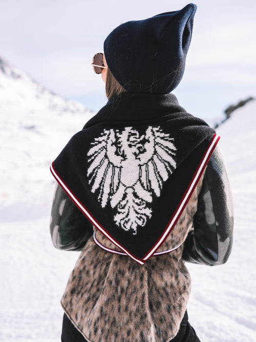 Stricktuch "Alpenglanz Noir"