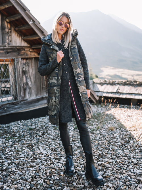 Longweste "Camo Chic"