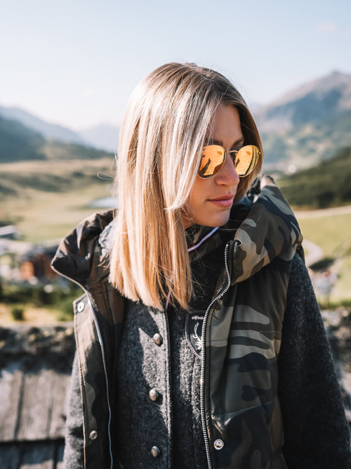 Longweste "Camo Chic"