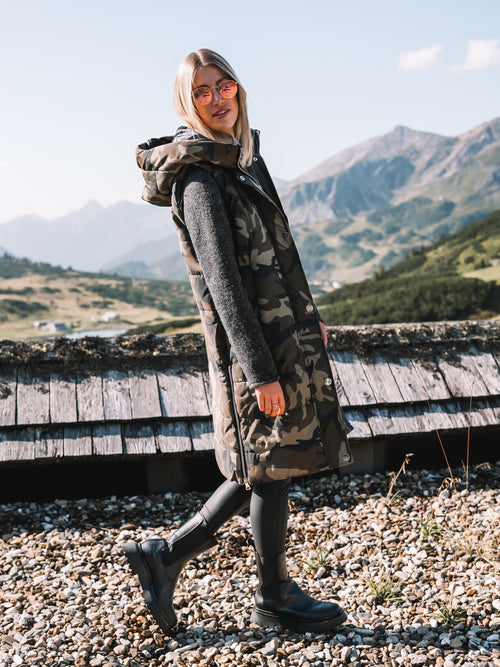 Longweste "Camo Chic"