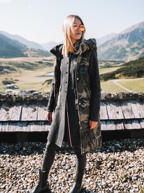 Longweste "Camo Chic"
