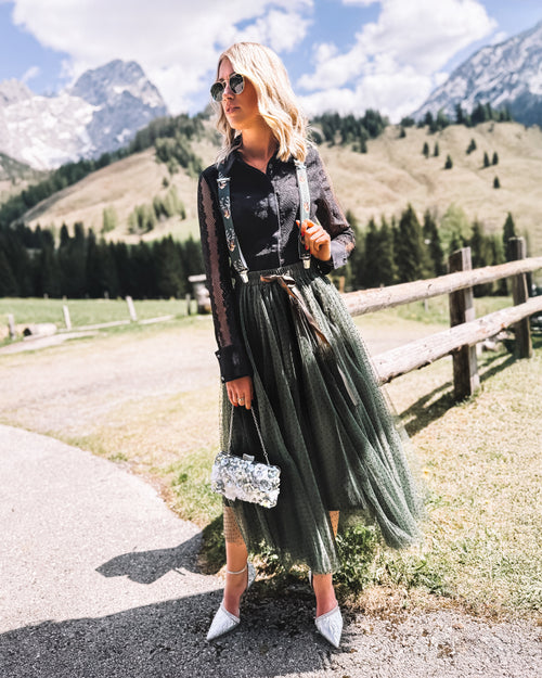Bluse „Bergromantik“ schwarz