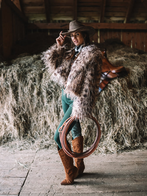 Kunstfelljacke "Alpenraubkatze"