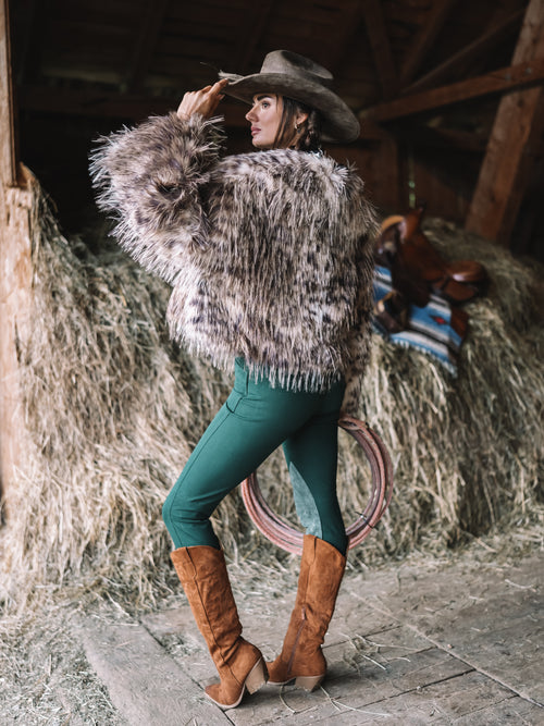 Kunstfelljacke "Alpenraubkatze"