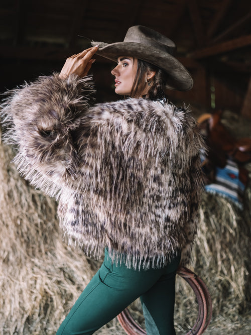 Kunstfelljacke "Alpenraubkatze"