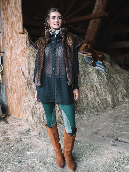 Tunika Bluse "Midnight Alps"