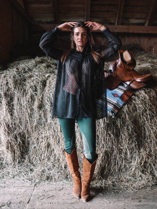 Tunika Bluse "Midnight Alps"