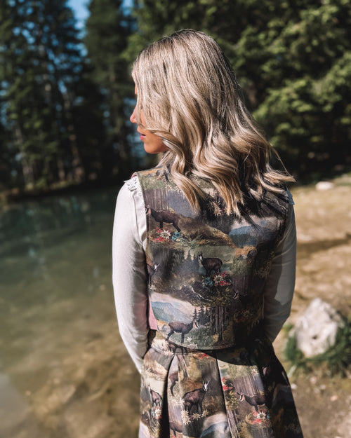 Gilet „Almröschen"