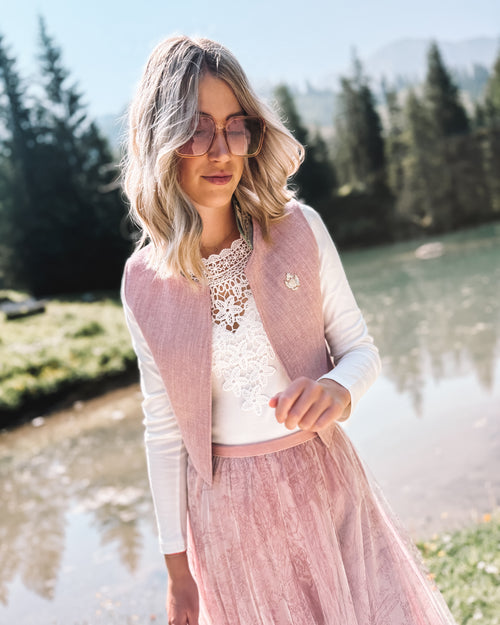 Gilet „Almröschen"