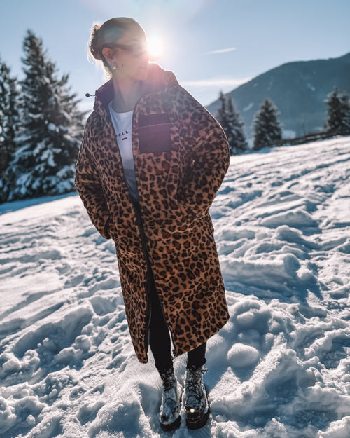 Wende-Puffermantel „Black Leo“