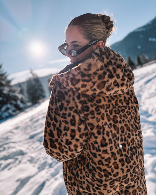 Wende-Puffermantel „Black Leo“