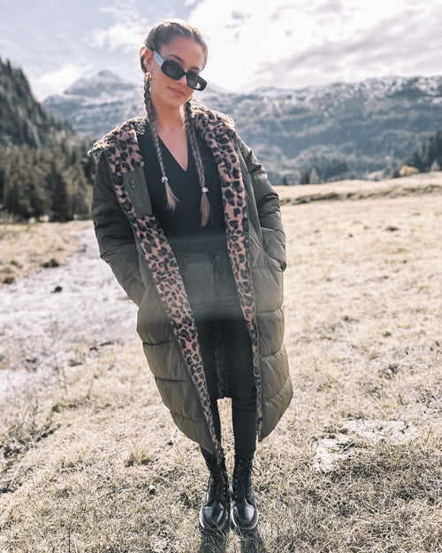 Wende-Puffermantel „Olive Leo“