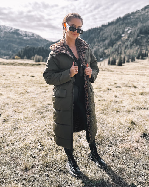 Wende-Puffermantel „Olive Leo“