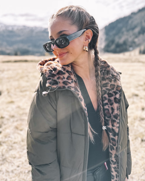 Wende-Puffermantel „Olive Leo“