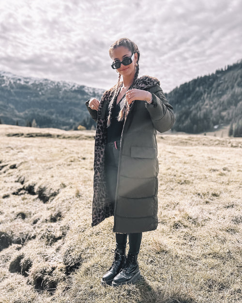 Wende-Puffermantel „Olive Leo“