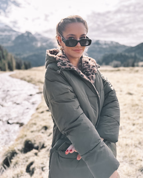 Wende-Puffermantel „Olive Leo“