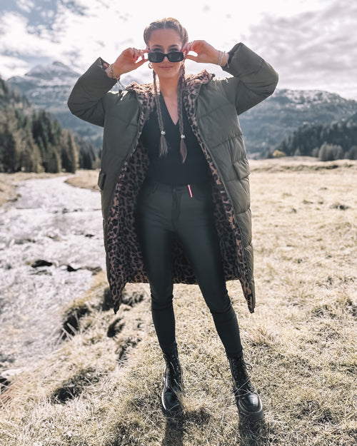 Wende-Puffermantel „Olive Leo“