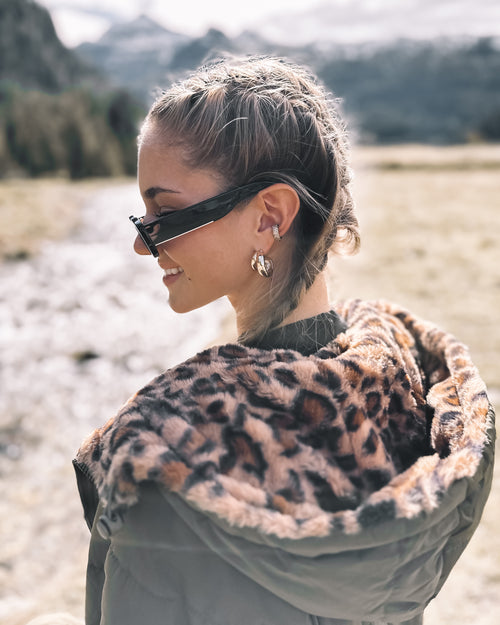 Wende-Puffermantel „Olive Leo“