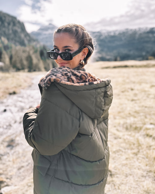 Wende-Puffermantel „Olive Leo“