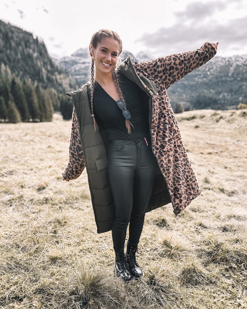 Wende-Puffermantel „Olive Leo“