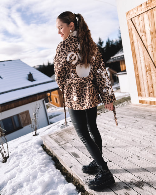 Kimono Jacke „Blooming Leo“