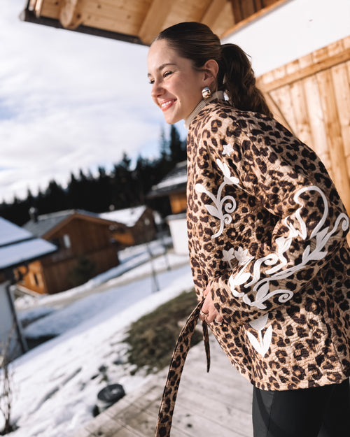 Kimono Jacke „Blooming Leo“