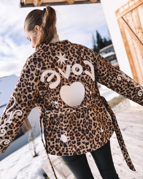 Kimono Jacke „Blooming Leo“