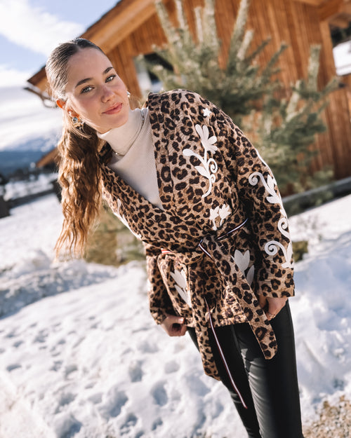 Kimono Jacke „Blooming Leo“