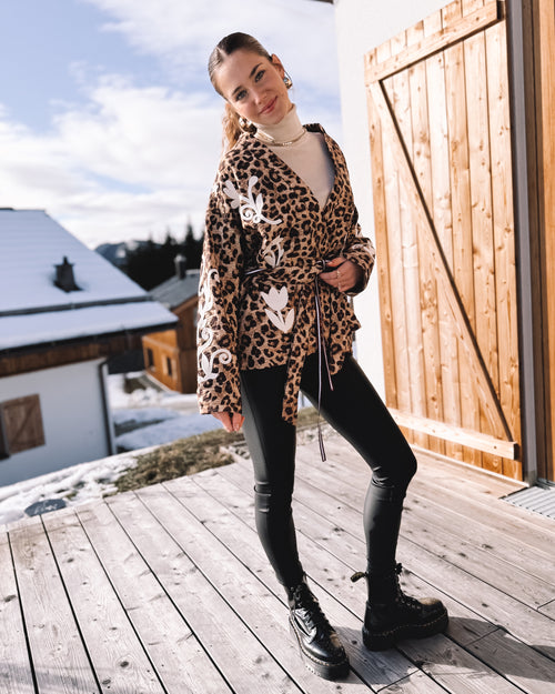 Kimono Jacke „Blooming Leo“