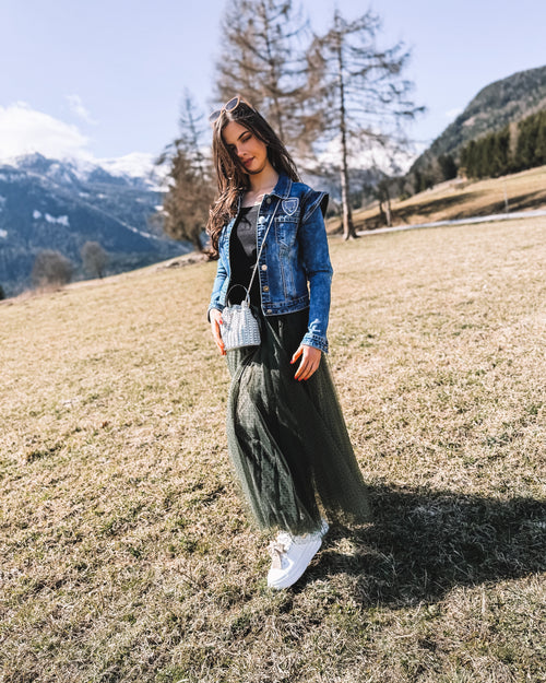 Jeansjacke "Alpenblume"