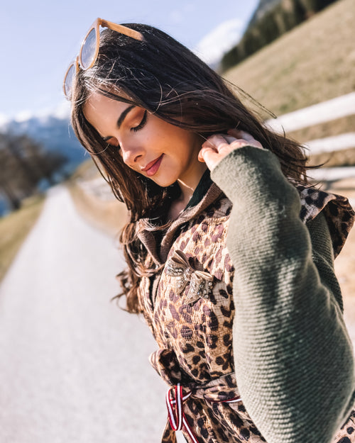 Kimono Weste „Blooming Leo“