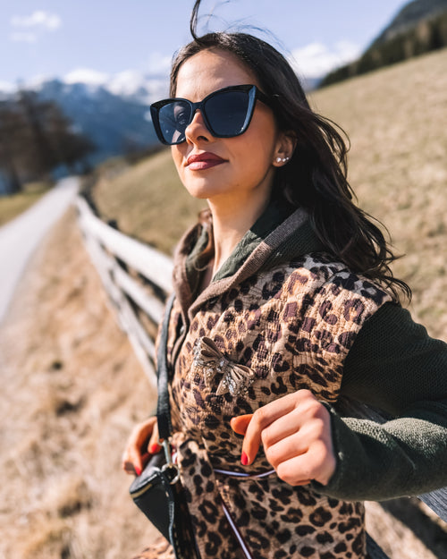 Kimono Weste „Blooming Leo“