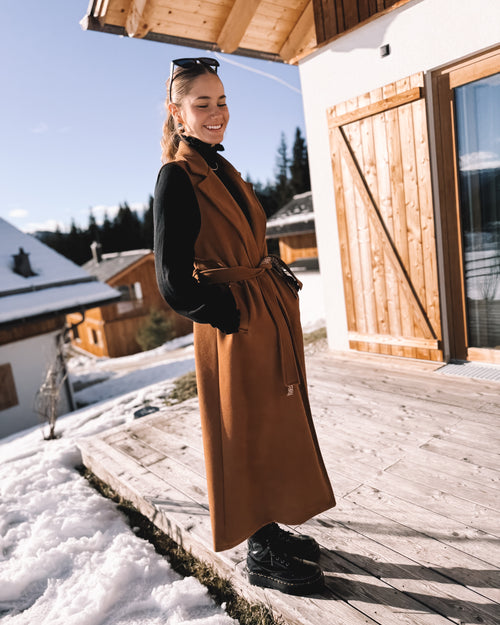 Longweste „Alpine Charm“ braun