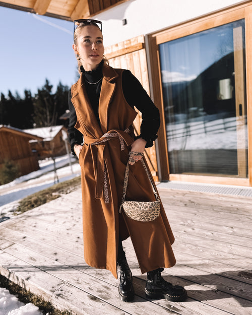 Longweste „Alpine Charm“ braun