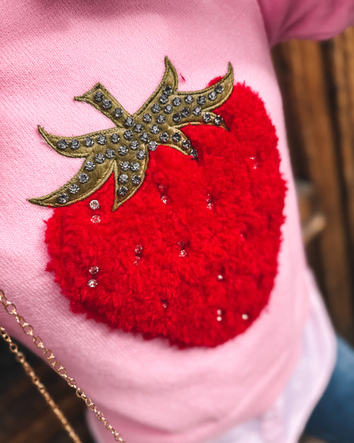 Strick-Shirt „Glimmer Berry“