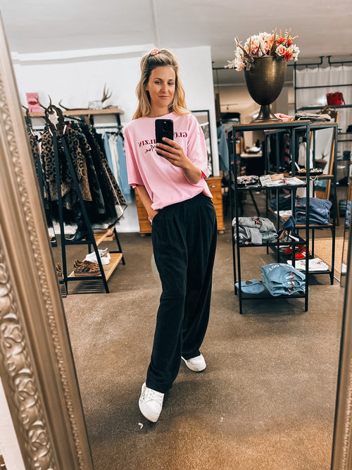 Oversized Shirt "Glückspilzin"