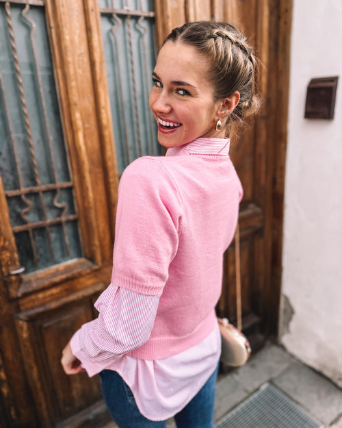 Strick-Shirt „Glimmer Berry“