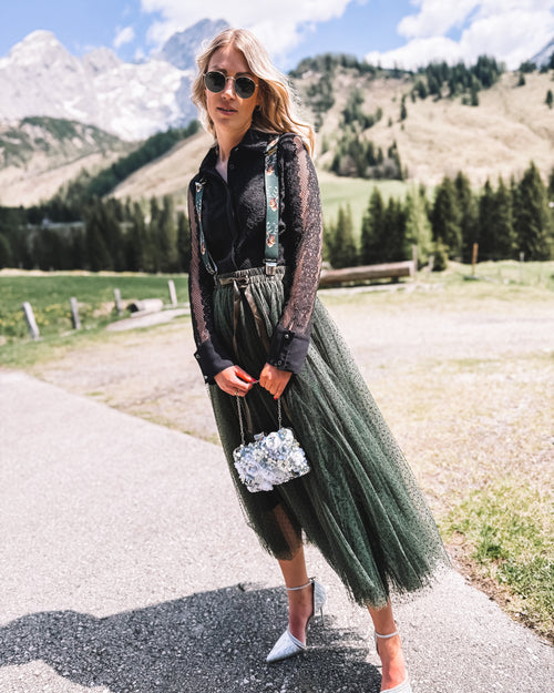 Bluse „Bergromantik“ schwarz