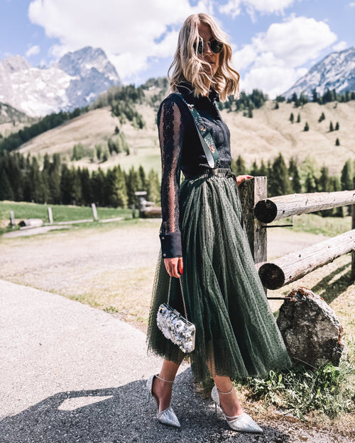 Bluse „Bergromantik“ schwarz