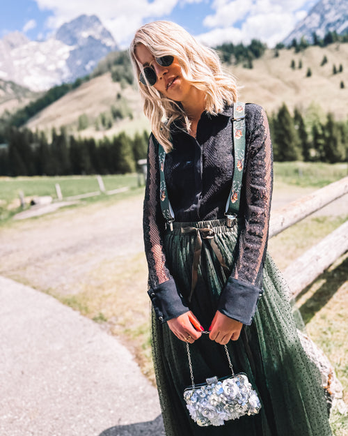 Bluse „Bergromantik“ schwarz