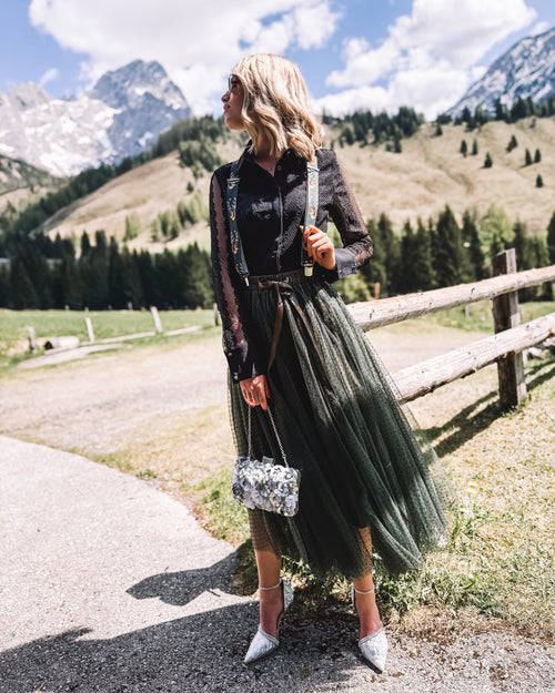 Bluse „Bergromantik“ schwarz