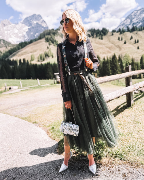 Bluse „Bergromantik“ schwarz