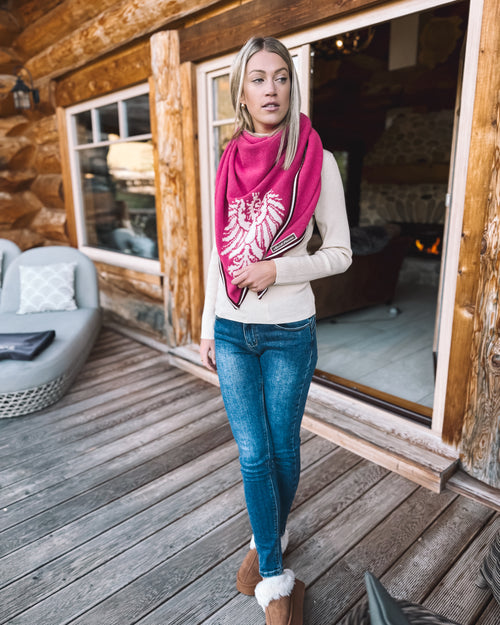 Stricktuch "Alpenglühen"