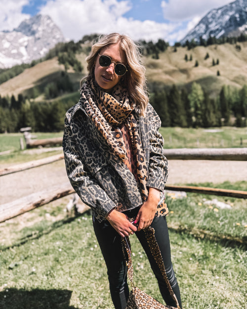 Schal „Alpine Safari“ beige