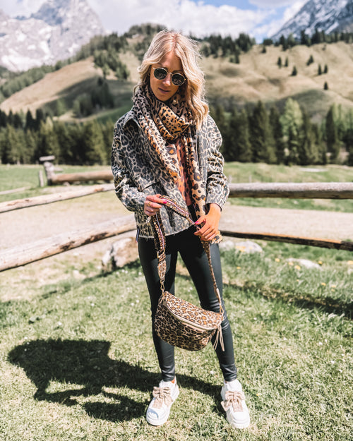 Schal „Alpine Safari“ beige