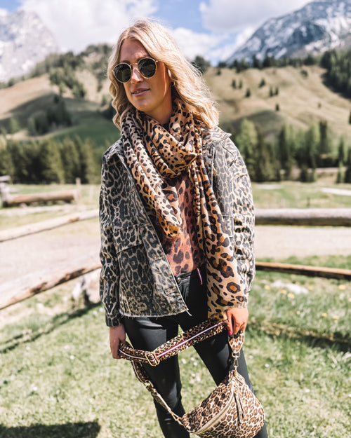 Schal „Alpine Safari“ beige